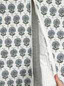June Floral Blue Quilted Garment Bag