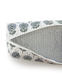June Floral Blue Quilted Hot Tools Bag