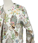 Jungle Canopy Pastel Cropped Quilted Jacket
