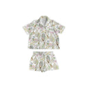 Jungle Canopy Pastel Shorty Pajama Set