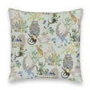 Jungle Canopy Sage Quilted 20" Pillow