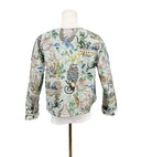 Jungle Canopy Sage Cropped Quilted Jacket