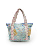 Erin & Ben Co. Jungle Whisper Blue Zipper Tote Bag