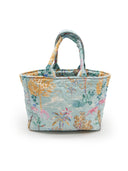 Erin & Ben Co. Jungle Whisper Blue Quilted Handbag