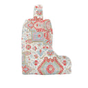 Kinsley Medallion Sand Fuchsia Quilted Boot Bag
