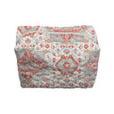 Kinsley Medallion Sand Fuchsia Makeup Bag