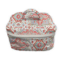 Kinsley Medallion Sand Fuchsia Quilted Travel Case