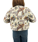 Kit Purple Cropped Quilted Jacket