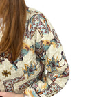 Kit Purple Cropped Quilted Jacket