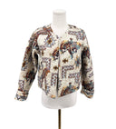 Kit Purple Cropped Quilted Jacket
