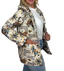 Kit Purple Quilted Snap Jacket