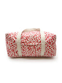 Kye Leopard Sand/Fuchsia Quilted Weekender Duffle Bag