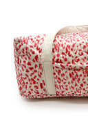 Kye Leopard Sand/Fuchsia Quilted Weekender Duffle Bag