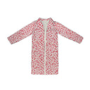 Kye Leopard Sand/Fuchsia Quilted Duster