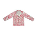 Kye Leopard Sand/ Fuchsia Quilted Snap Jacket