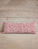 Kye Leopard Sand/ Fuchsia Quilted Oblong 14"x33" Pillow