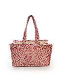 Kye Leopard Sand / Fuchsia Quilted Tote
