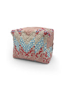 Adeline Patchwork Rose Quilted Makeup Bag