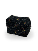 Lazy J Black Quilted Makeup Bag