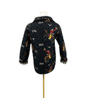 Lazy J Black Quilted Snap Jacket