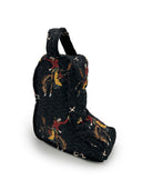 Lazy J Black Quilted Boot Bag