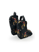 Lazy J Black Quilted Boot Bag