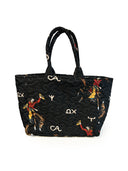 Lazy J Black Quilted Handbag