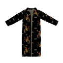 Lazy J Black Quilted Maxi Coat *Web Exclusive*