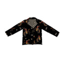 Lazy J Black Quilted Snap Jacket