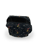 Lazy J Black Quilted Makeup Bag