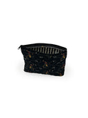 Lazy J Black Quilted Makeup Bag