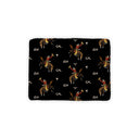 Lazy J Black Quilted Pet Bed