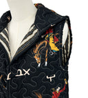 Lazy J Black Quilted Ruby Vest