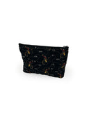Lazy J Black Quilted Makeup Bag