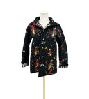 Lazy J Black Quilted Snap Jacket