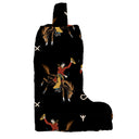 Lazy J Black Quilted Boot Bag