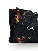 Lazy J Black Quilted Tote