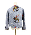 Lazy J Chambray Cropped Quilted Jacket