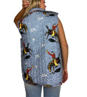 Lazy J Chambray Quilted Ruby Vest