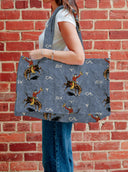 Lazy J Chambray Quilted Tote