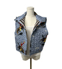 Lazy J Chambray Quilted Cate Vest