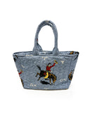 Lazy J Chambray Quilted Handbag