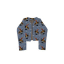 Lazy J Chambray Cropped Quilted Jacket