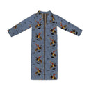 Lazy J Chambray Quilted Maxi Coat *Web Exclusive*