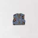 Lazy J Chambray Quilted Tara Vest