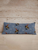 Lazy J Chambray Quilted Oblong 14" x33" Pillow