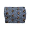 Lazy J Chambray Quilted Makeup Bag