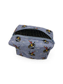 Lazy J Chambray Quilted Makeup Bag