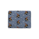 Lazy J Chambray Quilted Pet Bed