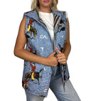 Lazy J Chambray Quilted Ruby Vest